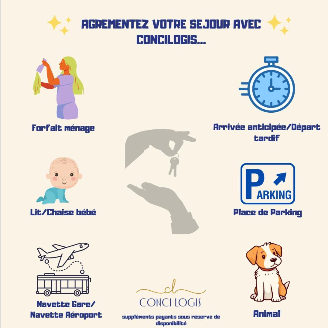 "Loulou" T1 Moderne Et Lumineux, Centre Ville, Wifi, Parking Sete Ngoại thất bức ảnh